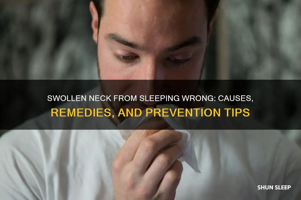 can you get a swollen neck from sleeping wrong
