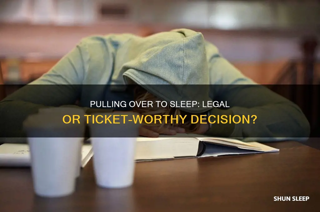 can you get a ticket for pulling over to sleep