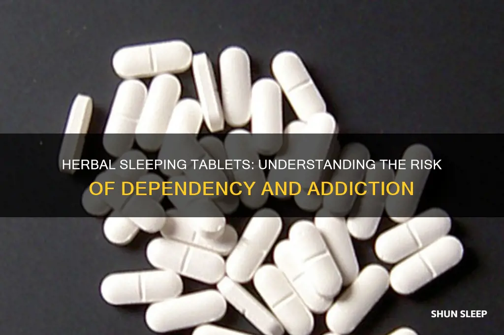 can you get addicted to herbal sleeping tablets