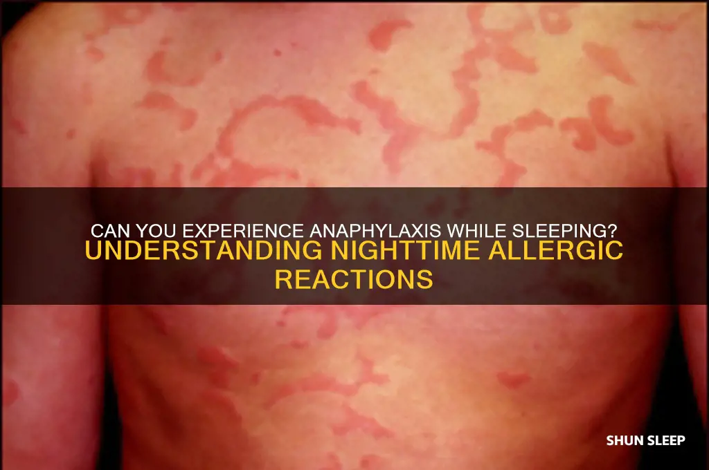 can you get anaphylaxis in your sleep