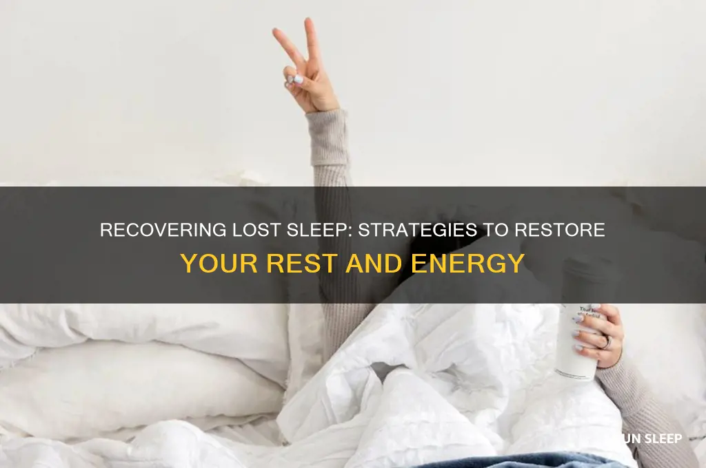 can you get back lost sleep