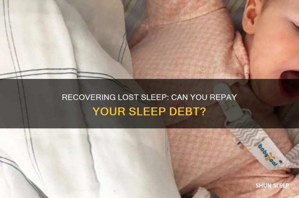 can you get back sleep debt