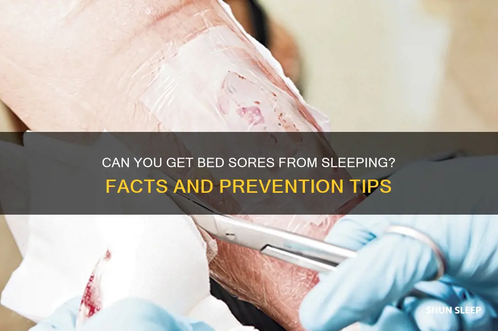 can you get bed sores from sleeping