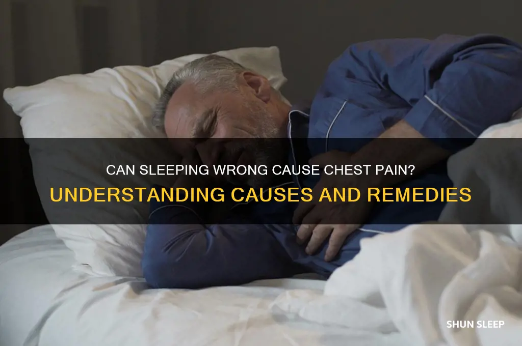 can you get chest pain from sleeping wrong