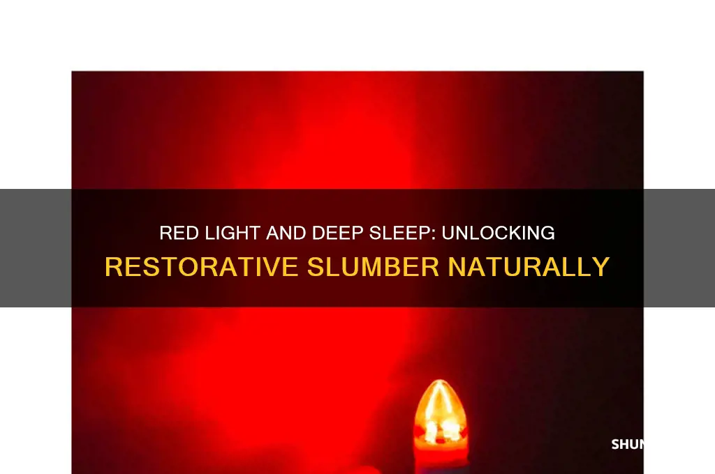 can you get deep sleep with red light