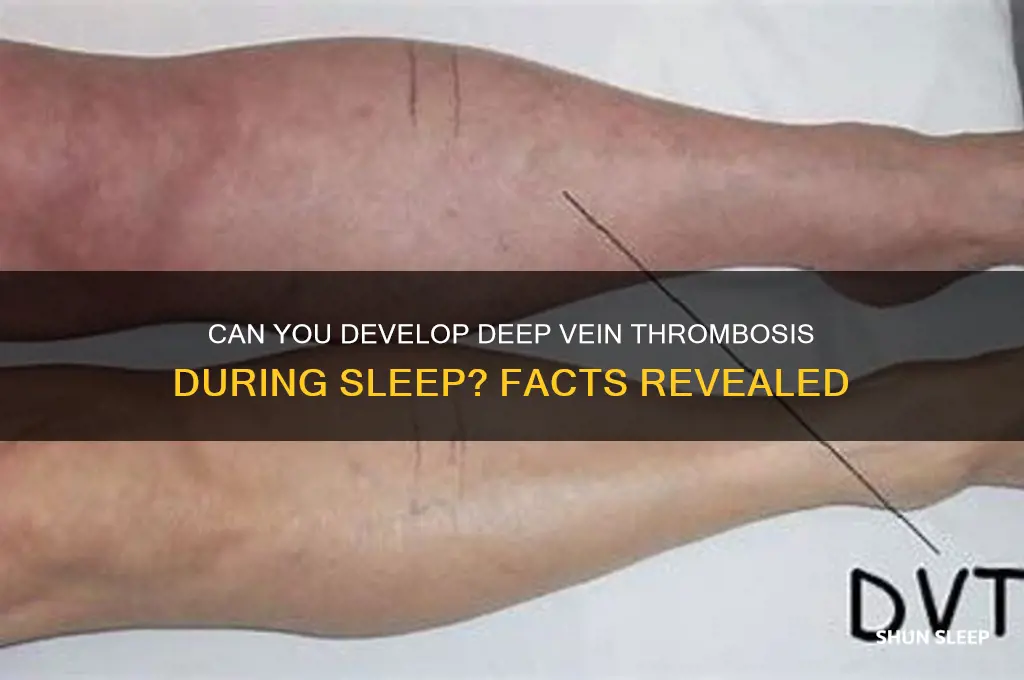 can you get deep vein thrombosis while sleeping