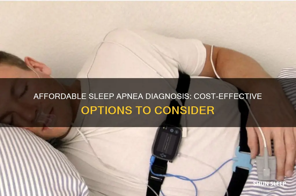 can you get diagnosed cheaper for sleep apnea