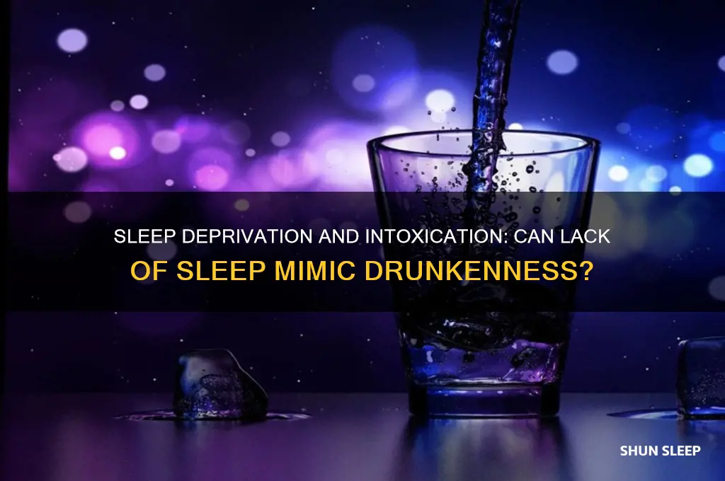 can you get drunk from lack of sleep
