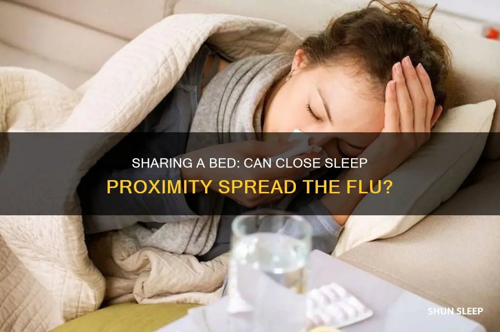 can you get flu from sleeping in same bed