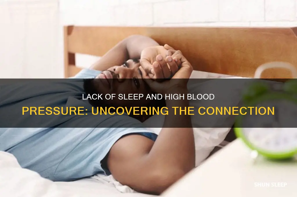 can you get high blood pressure from lack of sleep