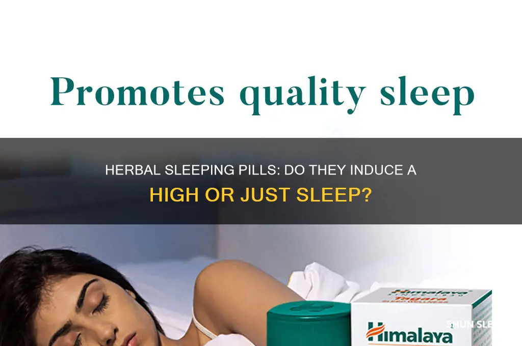can you get high off herbal sleeping pills