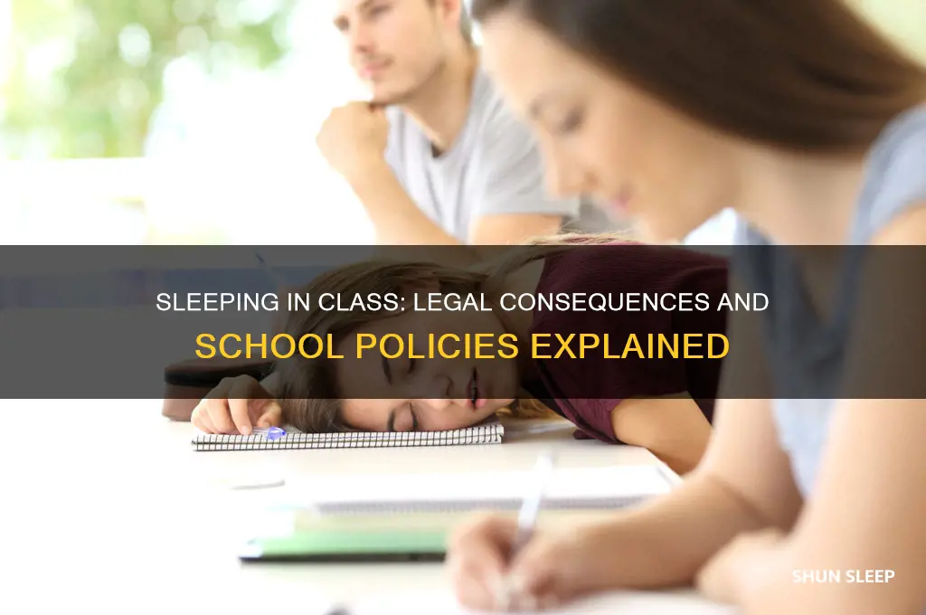 can you get in trouble for sleeping in class