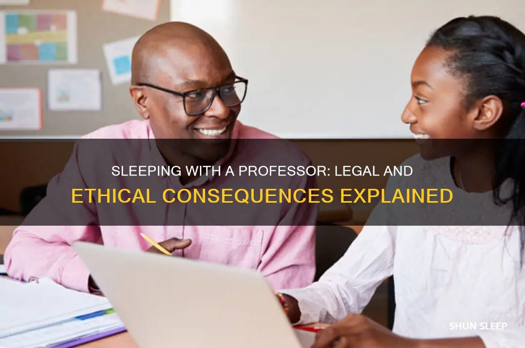can you get in trouble for sleeping with a professor