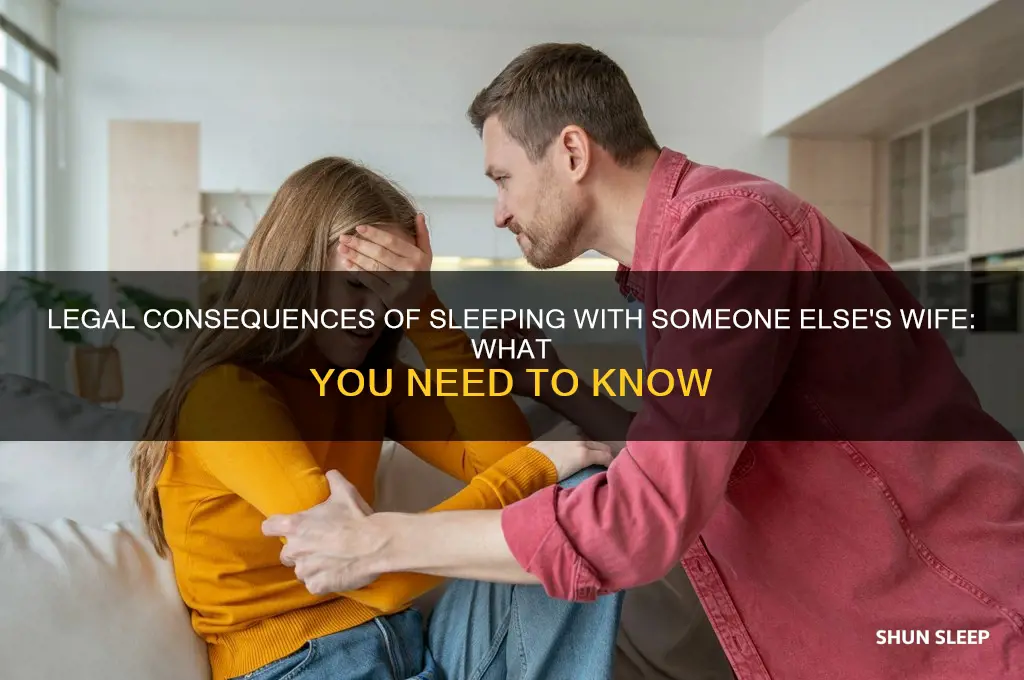 can you get in trouble for sleeping with someone