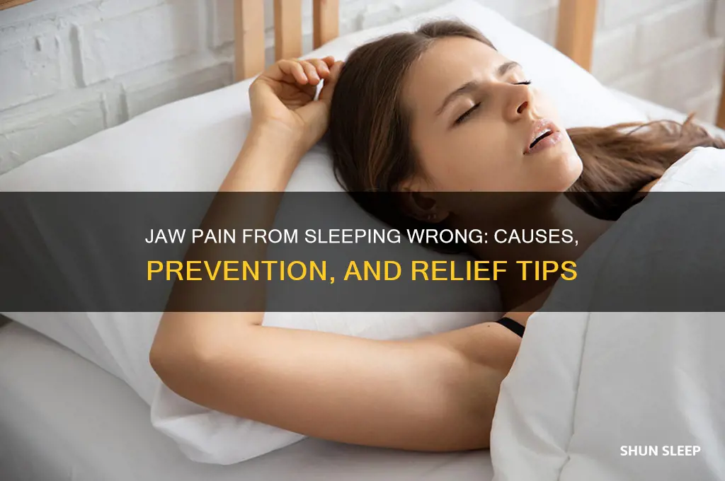 can you get jaw pain from sleeping wrong