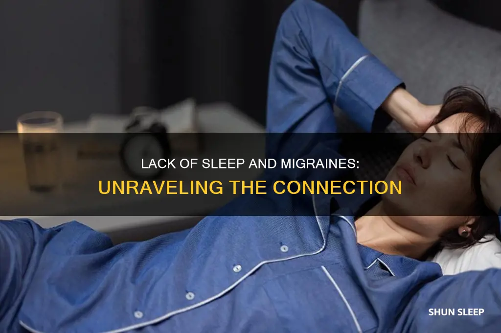 can you get migraine from lack of sleep
