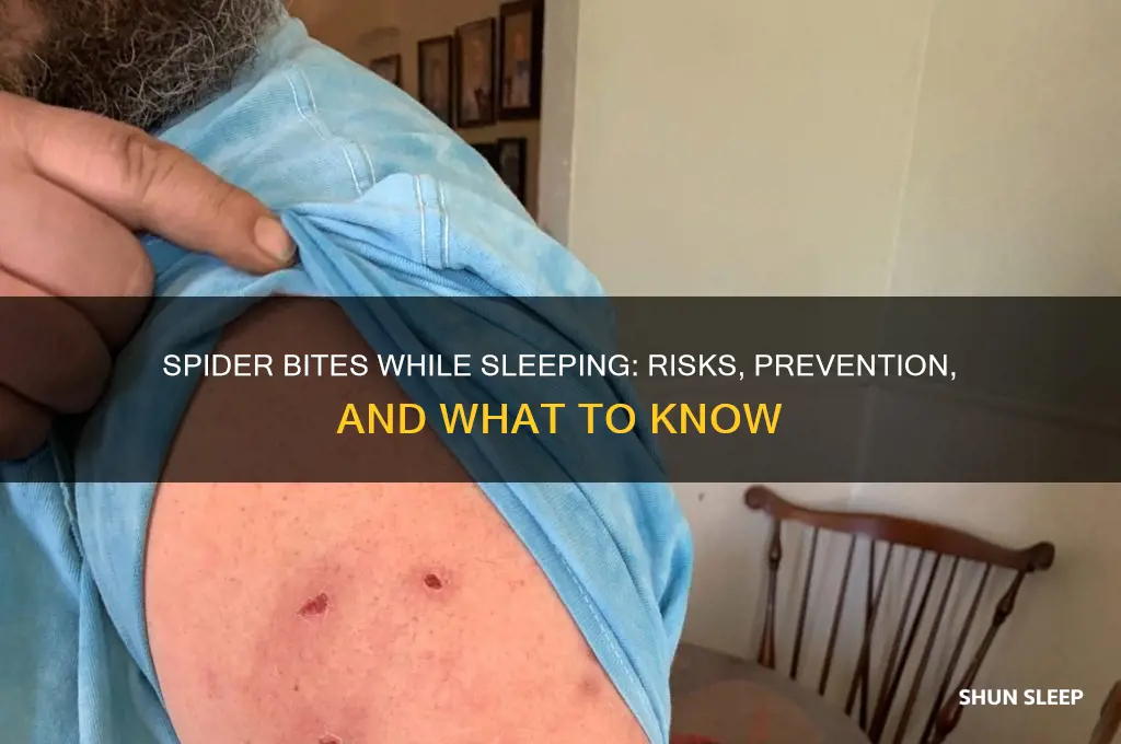 can you get multiple spider bites while sleeping