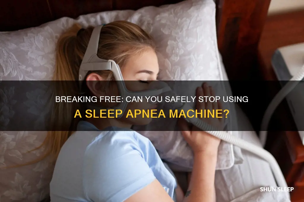 can you get off a sleep apnea machine