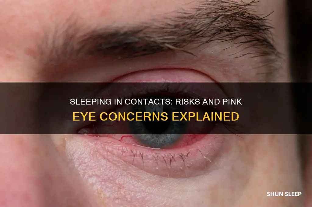 can you get pink eye from sleeping in contacts