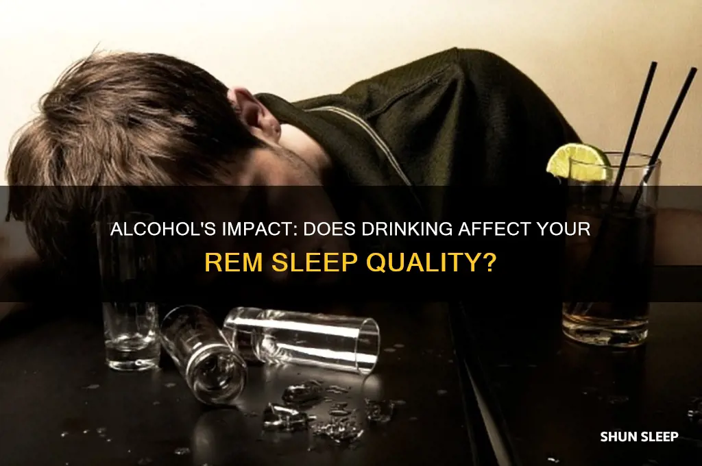 can you get rem sleep after drinking