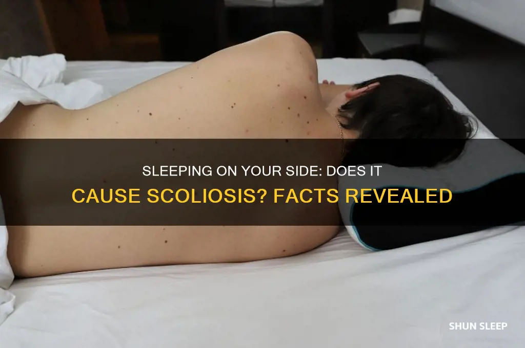 can you get scoliosis from sleeping on your side