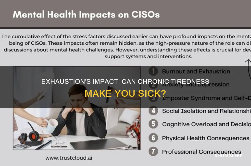can you get sick from being tired
