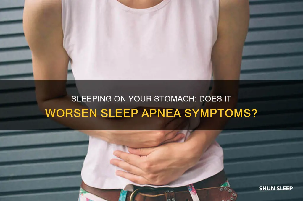 can you get sleep apnea sleeping on your stomach