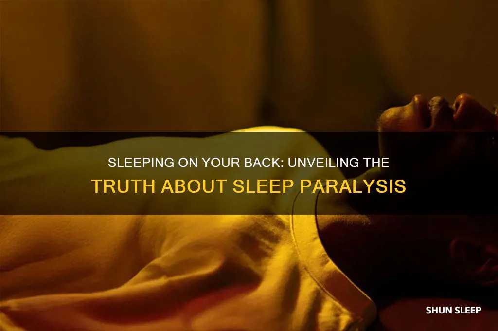 can you get sleep paralysis on your back