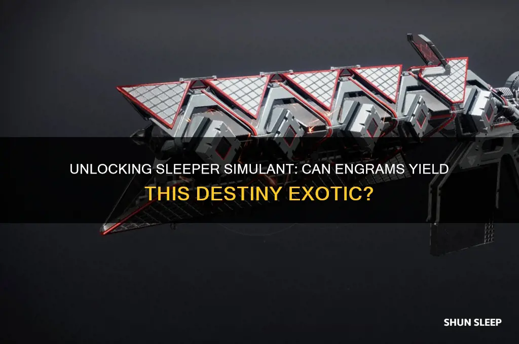 can you get sleeper simulant from engrams