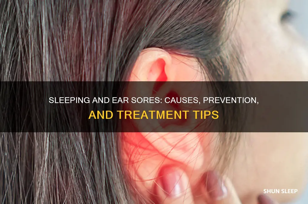 can you get sores on ears from sleeping