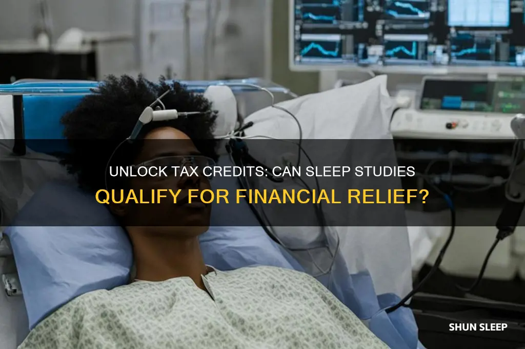 can you get tax credit for sleep study