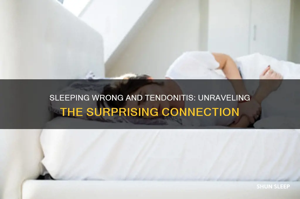 can you get tendonitis from sleeping wrong
