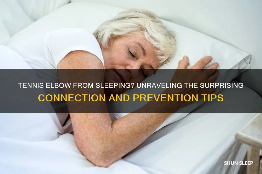 can you get tennis elbow from sleeping