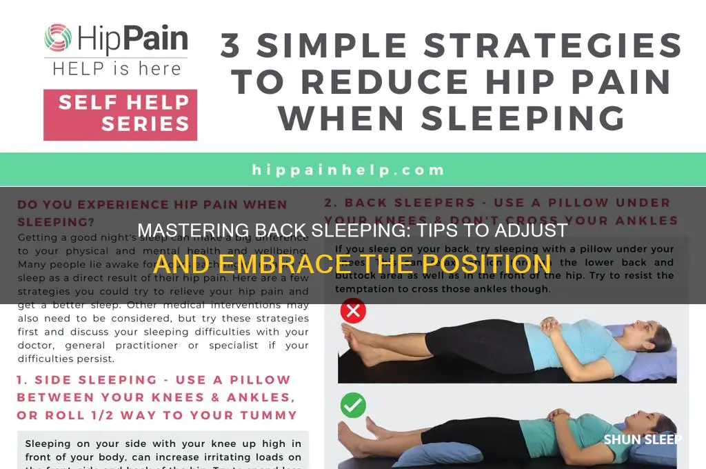 can you get used to sleeping on your back