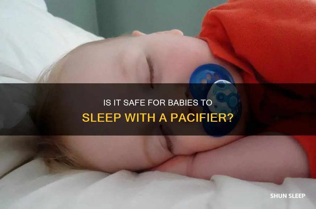 can you leave baby sleeping with dummy