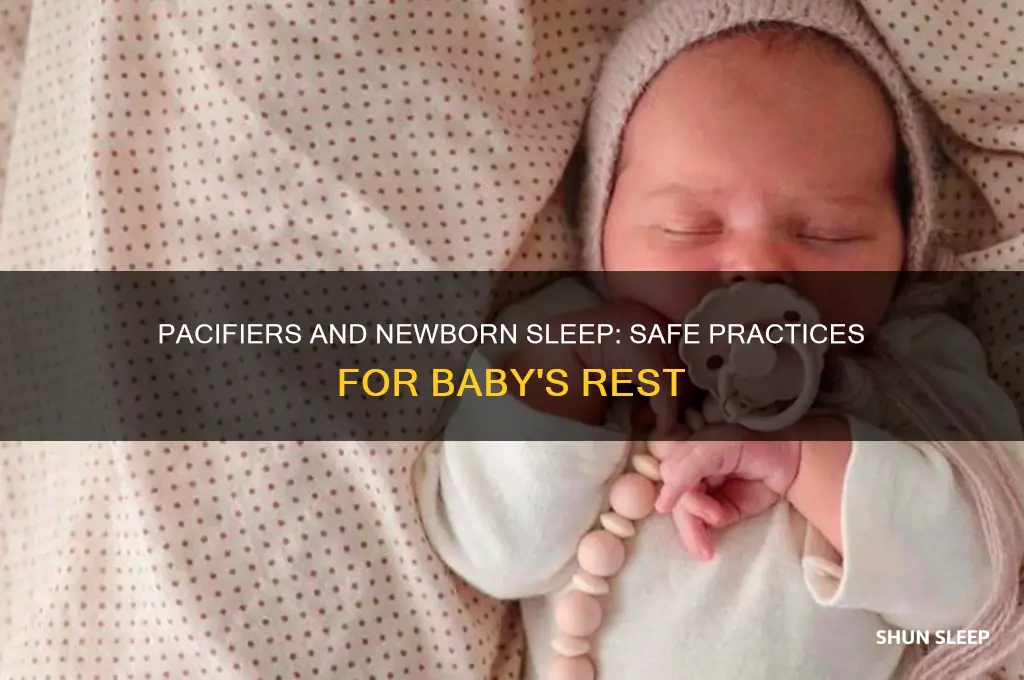 can you leave newborn with pacifier baby