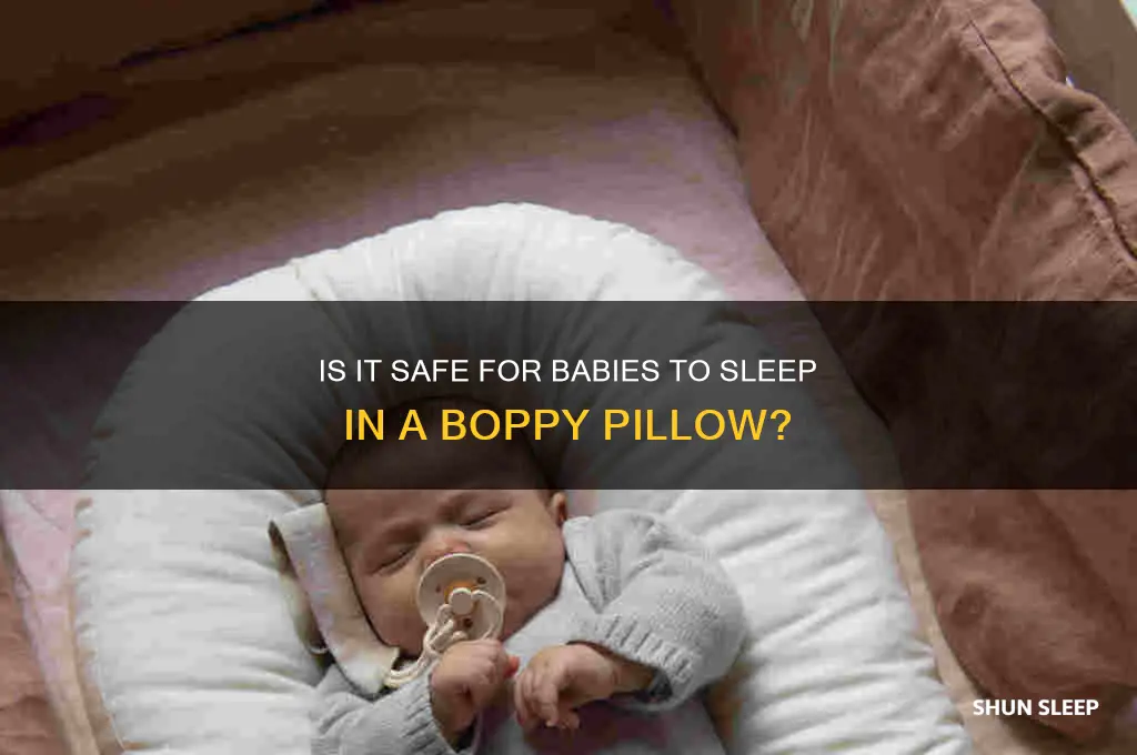 can you let a baby sleep in a boppy