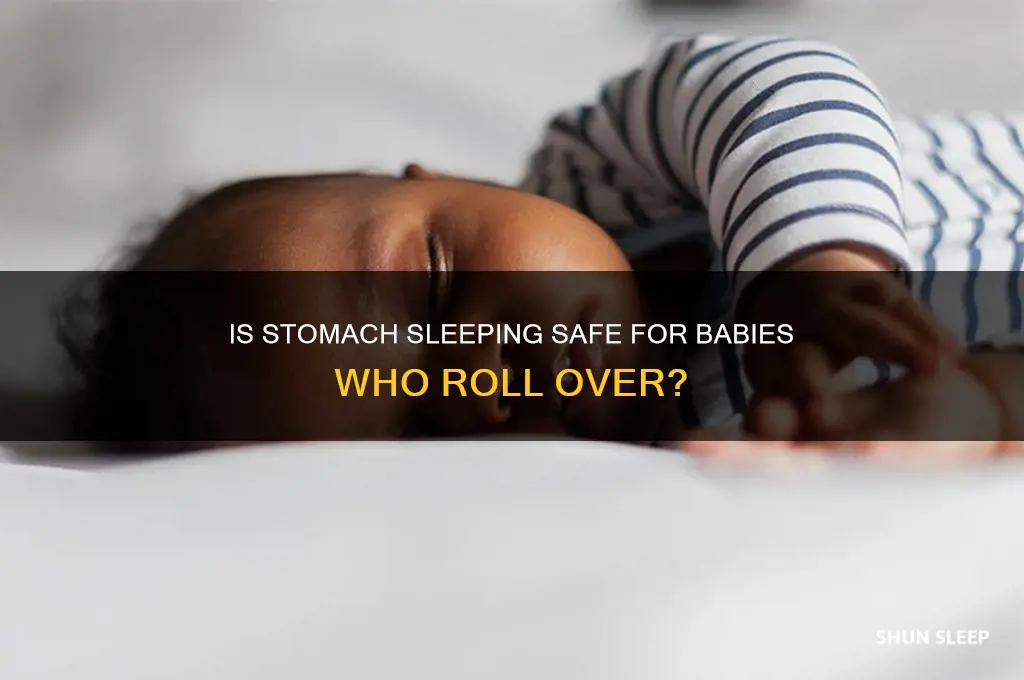 can you let baby sleep on stomach if they roll