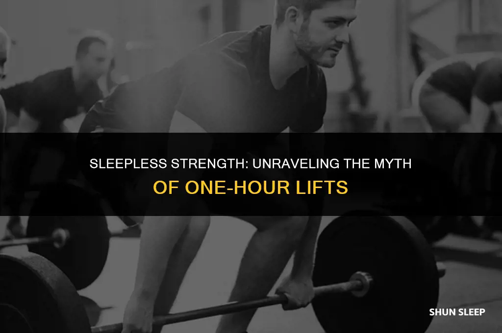 can you lift on one hour of sleep