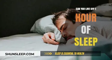 Sleepless Nights: Is One Hour of Sleep Enough to Survive?