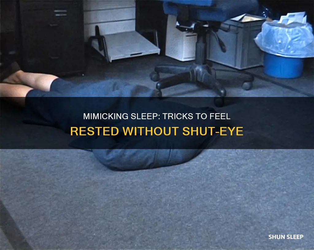 can you mimic sleep without sleeping