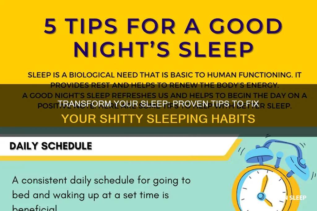 can you pelase help me fix my shitty sleeping