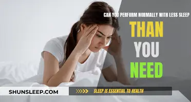 Sleep Deprivation: Performing Well on Less Sleep