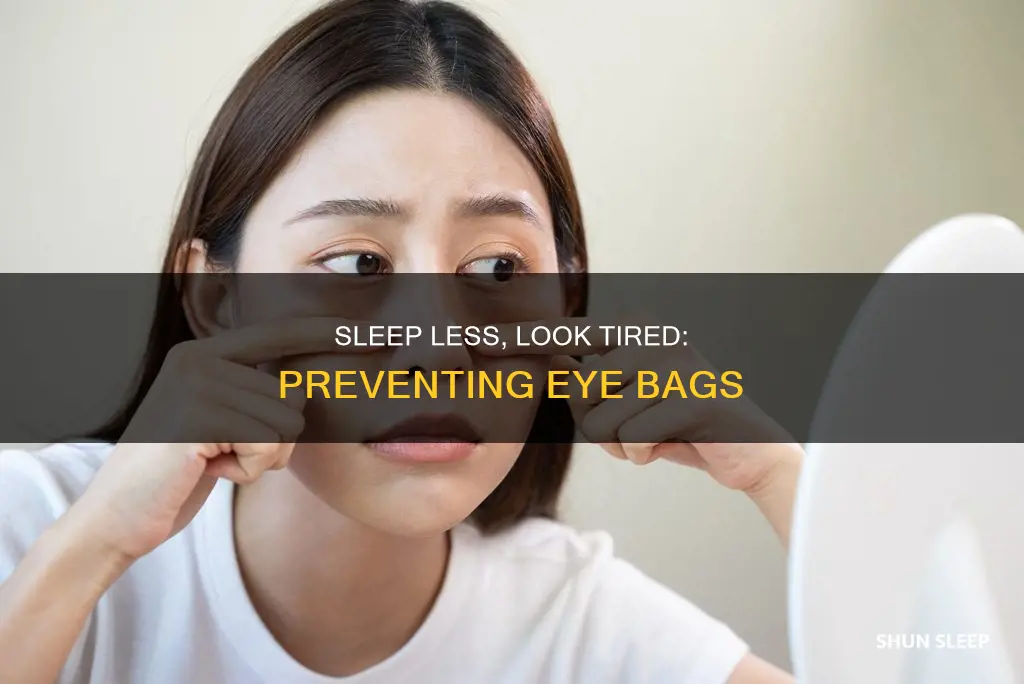 can you prevent eye bags with very little sleep
