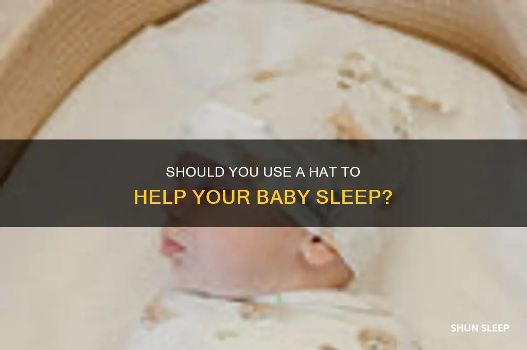 can you put a baby to sleep with a hat