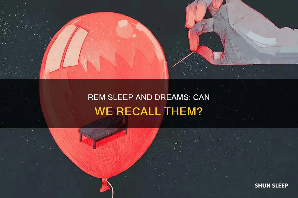 can you remember dreams in rem sleep