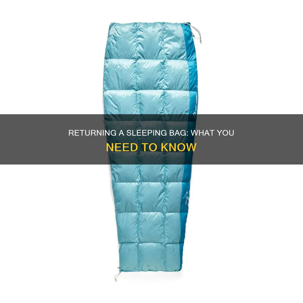 can you return a sleeping bag