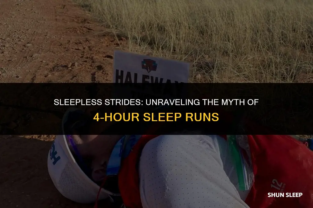 can you run on 4 hours of sleep
