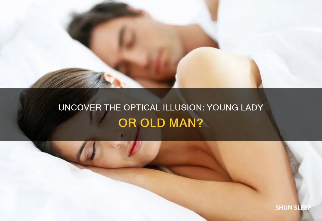 can you see the young lady and old man sleeping