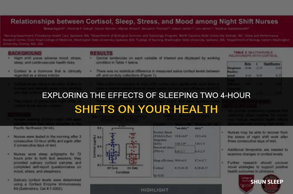 can you sleep 2 4 hour shifts